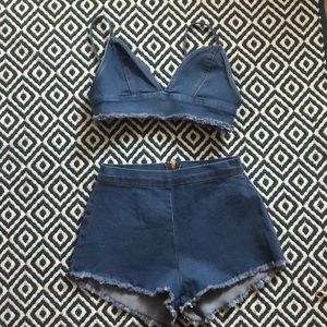 Fashion nova denim set